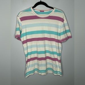 Lululemon mens striped 5 year t shirt sz medium